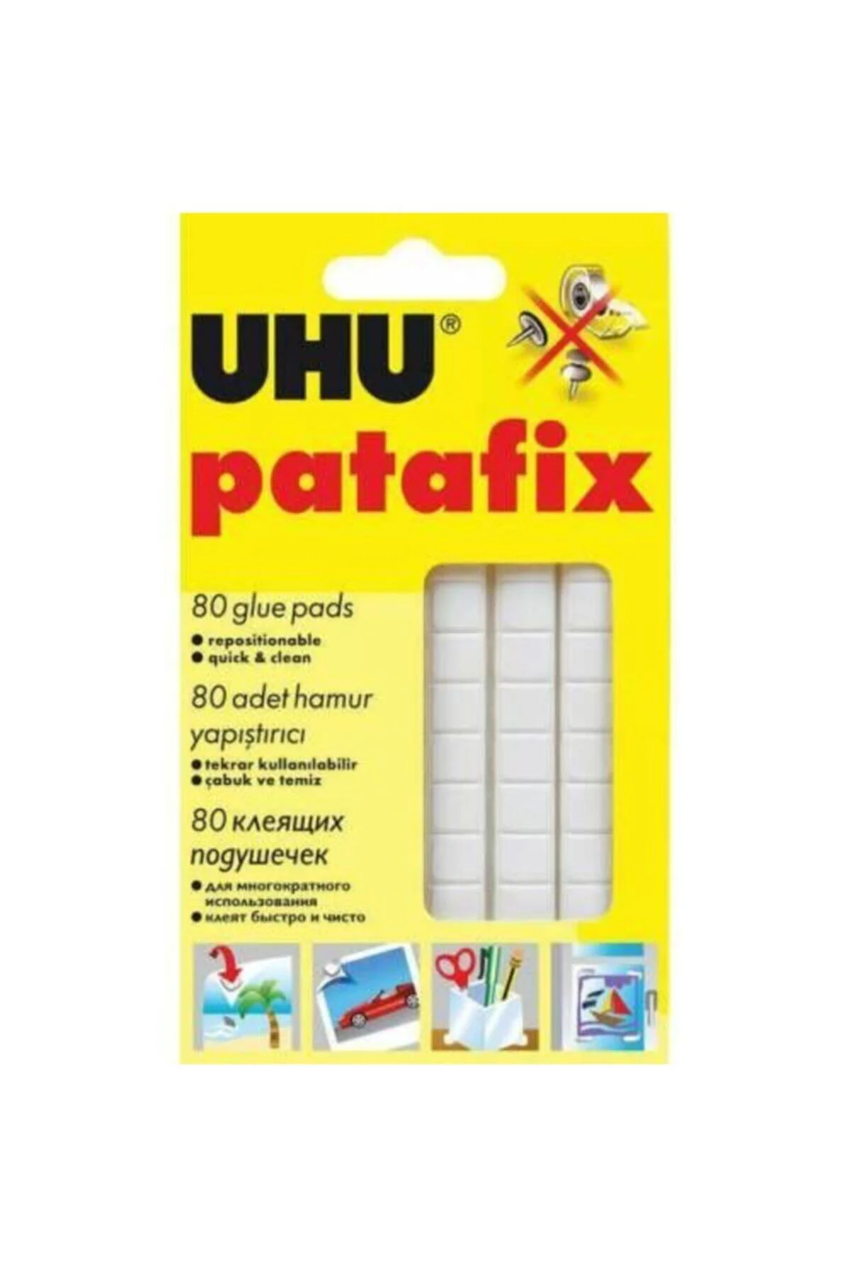 Uhu Patafix Sakız Yapıştırıcı 80 Adet