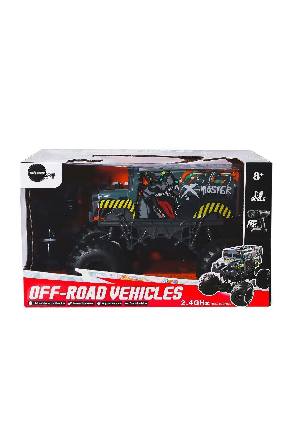 Uj99-T203 Kumandalı Off-Road 1:8 Araba-Gepettoys
