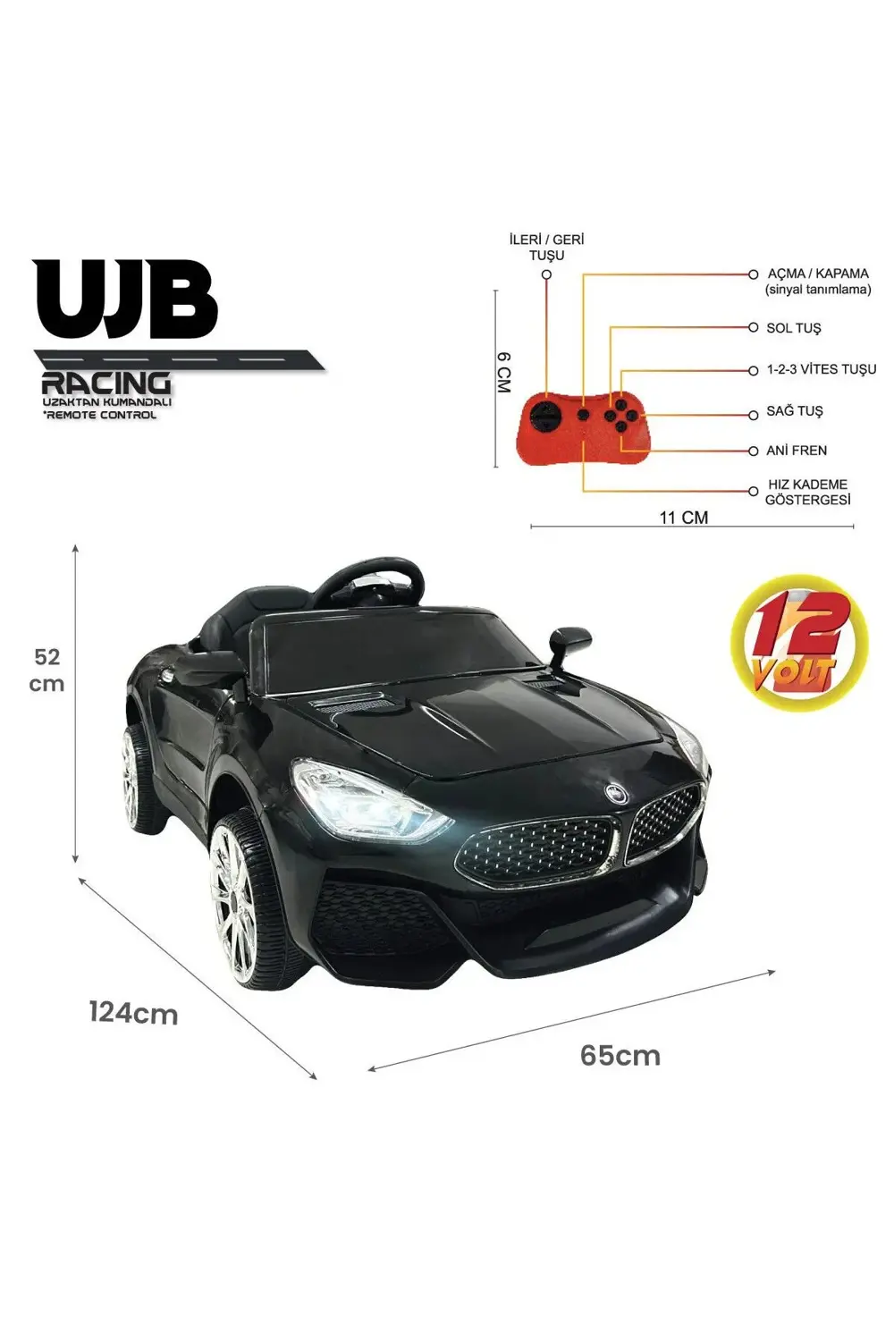 UJB Uzaktan Kumandalı BMV  Akülü Araba