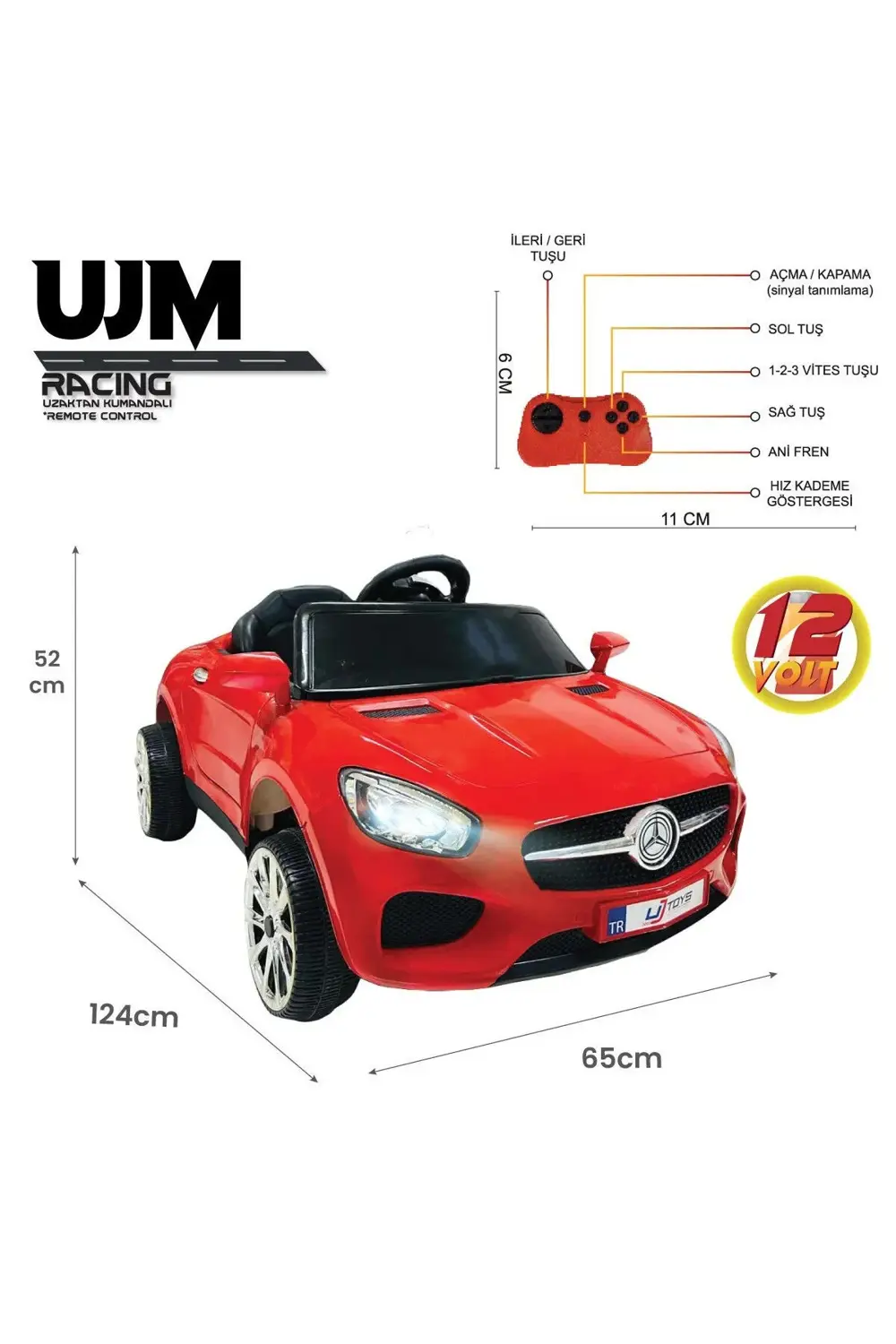 UJB Uzaktan Kumandalı Mersedes   Akülü Araba