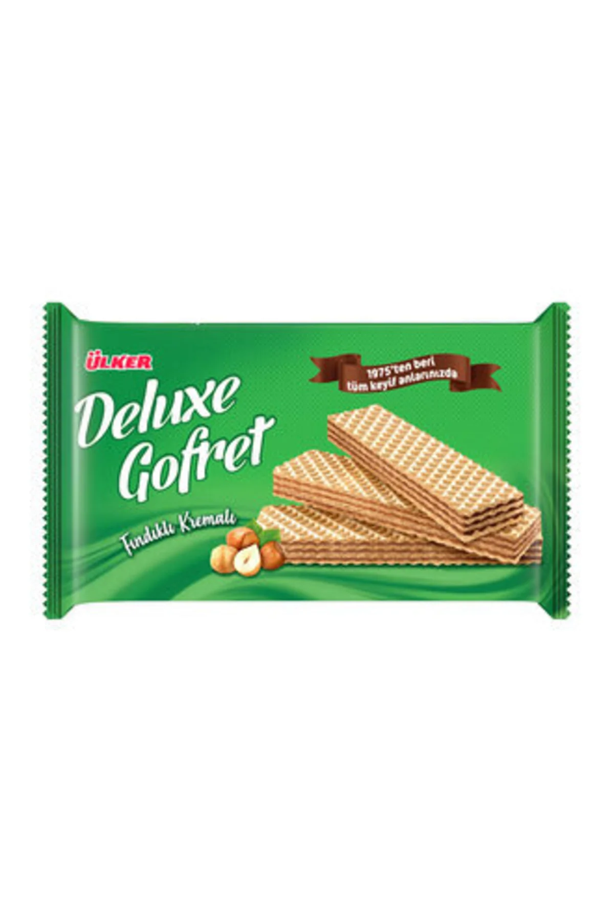 ÜLKERDeluxe Gofret Fındık Kremalı 220 G ( 10 Adet )