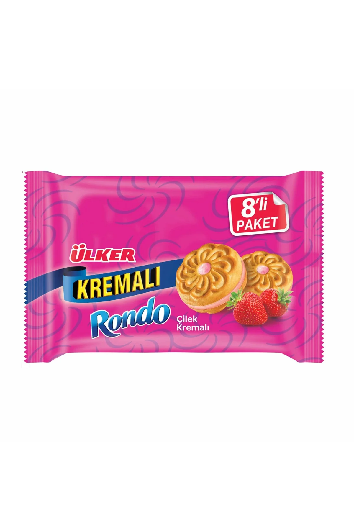 ÜLKERKremalı Rondo Çilekli 8 Li (61gr*8) 6 Paket