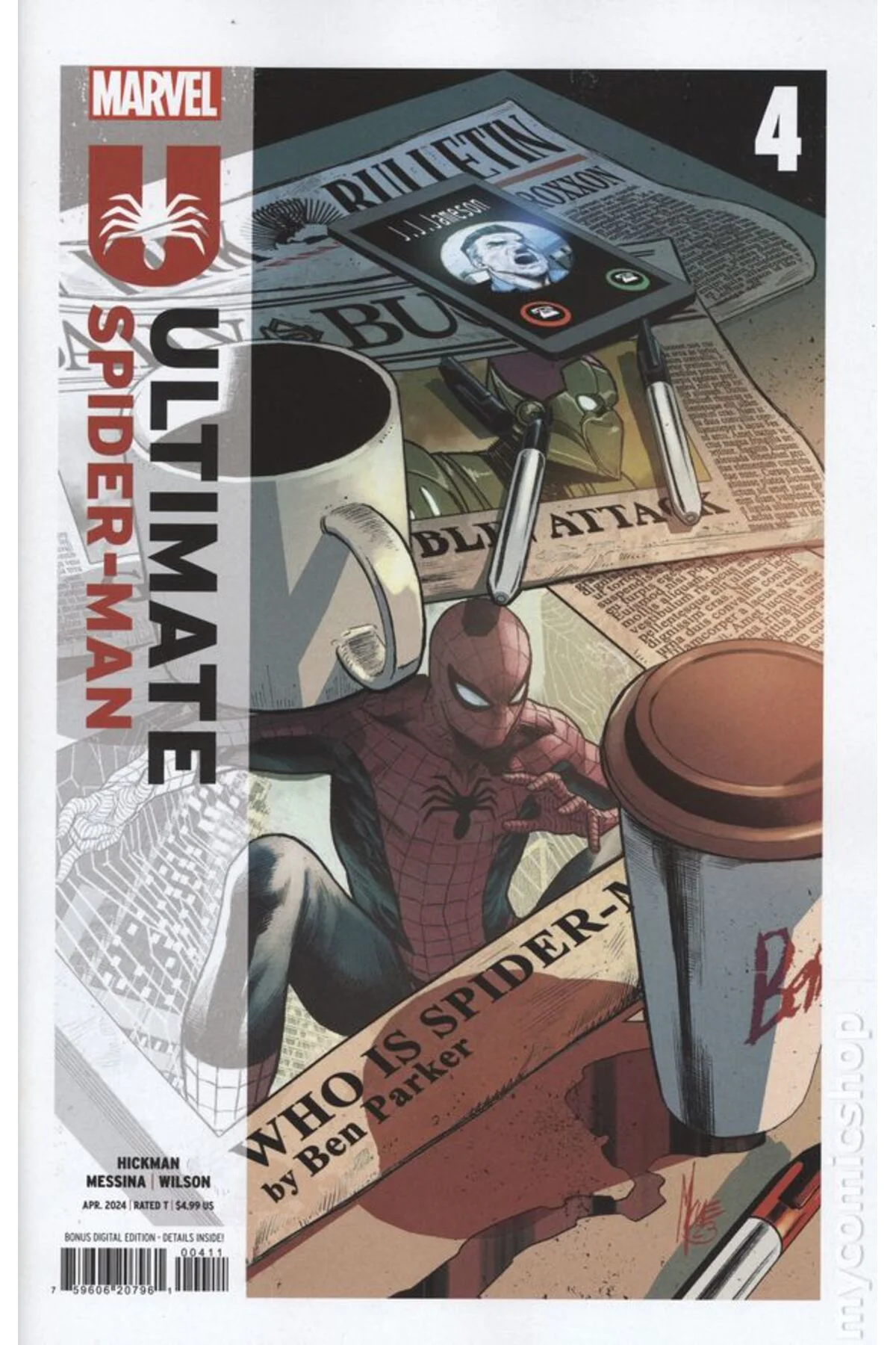 Ultimate Spider-Man #4A (ingilizce)