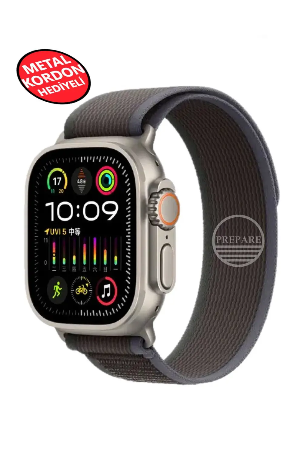 Ultra 2 Akıllı Saat Çelik Kordon Hediyeli Gri Kasa 49mm Nfc Bildi