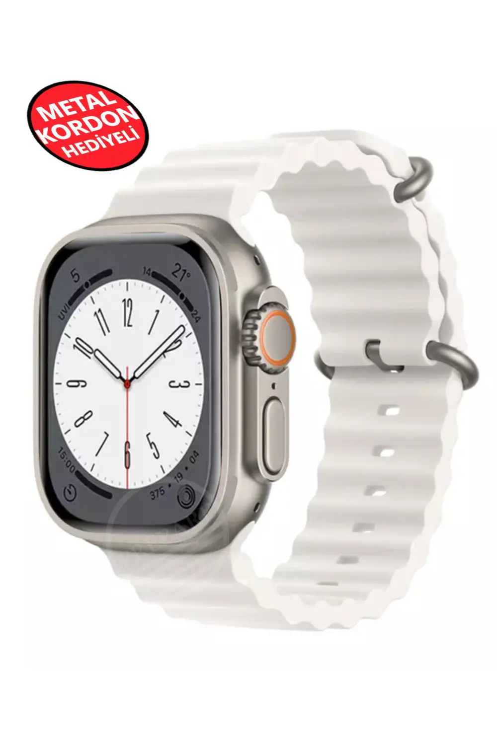 Ultra 2 Akıllı Saat Çelik Kordon Hediyeli Gri Kasa 49mm Nfc Bildi