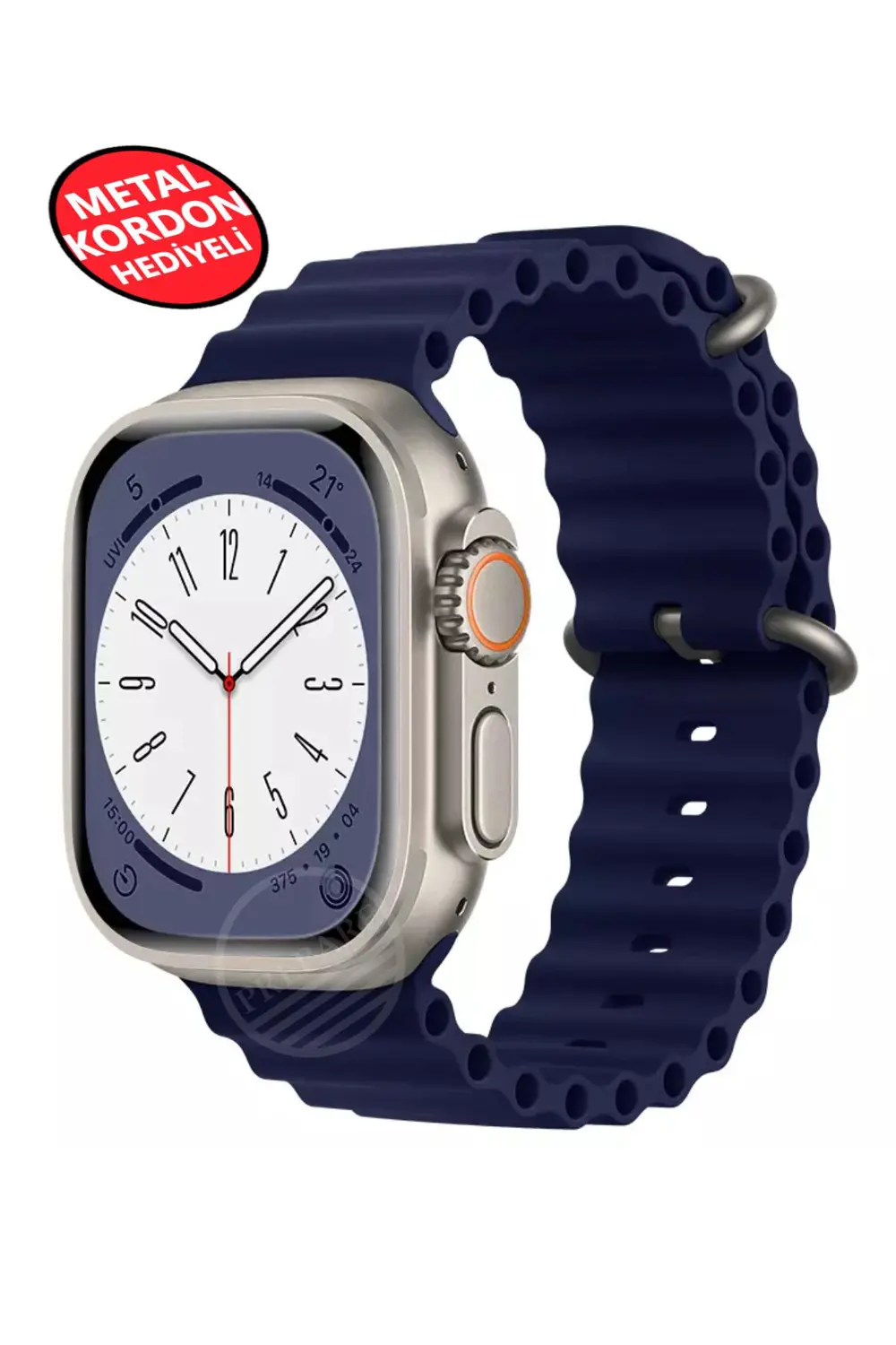 Ultra 2 Akıllı Saat Çelik Kordon Hediyeli Gri Kasa 49mm Nfc Bildi