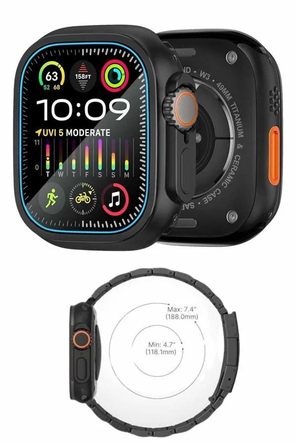 Ultra 3 Kordonlu Amoled Ekran Akıllı Saat Çok Fonksiyonlu Uyku ve