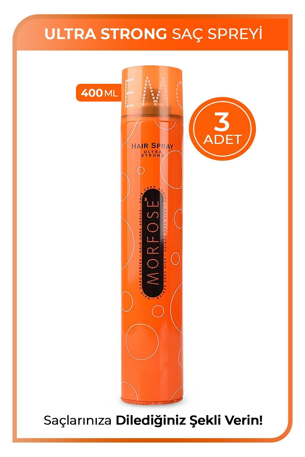 Morfose Ultra 400Ml Sert Saç Spreyi X 3 Adet
