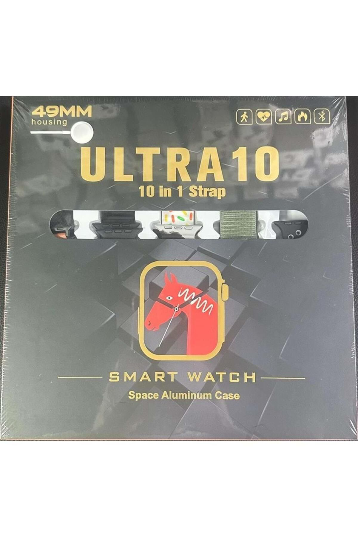 Axya Ultra 49 Mm 10 İn 1 Akıllı Saat 10 Kordonlu Koruma Kılıflı 10İn1