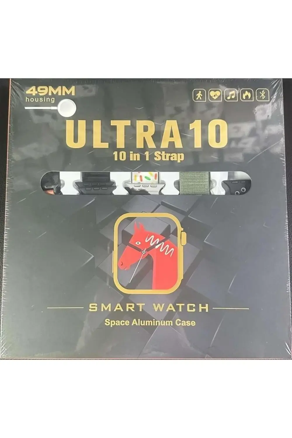 Ultra 49 Mm 10 In 1 Akıllı Saat 10 Kordonlu Koruma Kılıflı 10in1