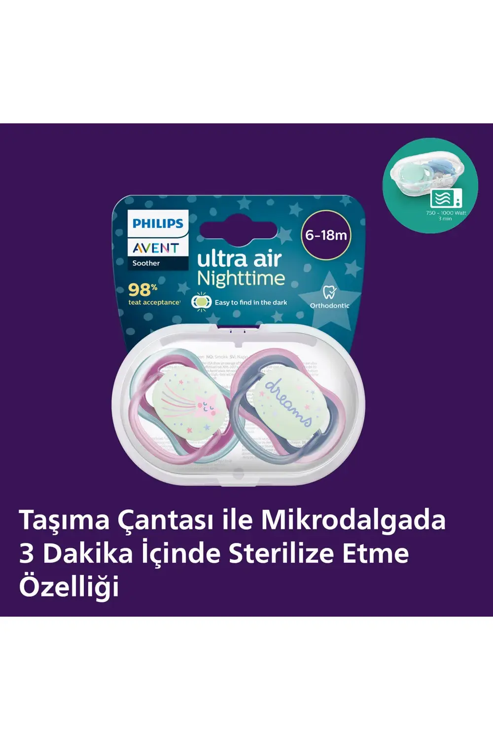 Ultra Air Gece Emziği 6-18 Ay 2'li Kız Scf376/14