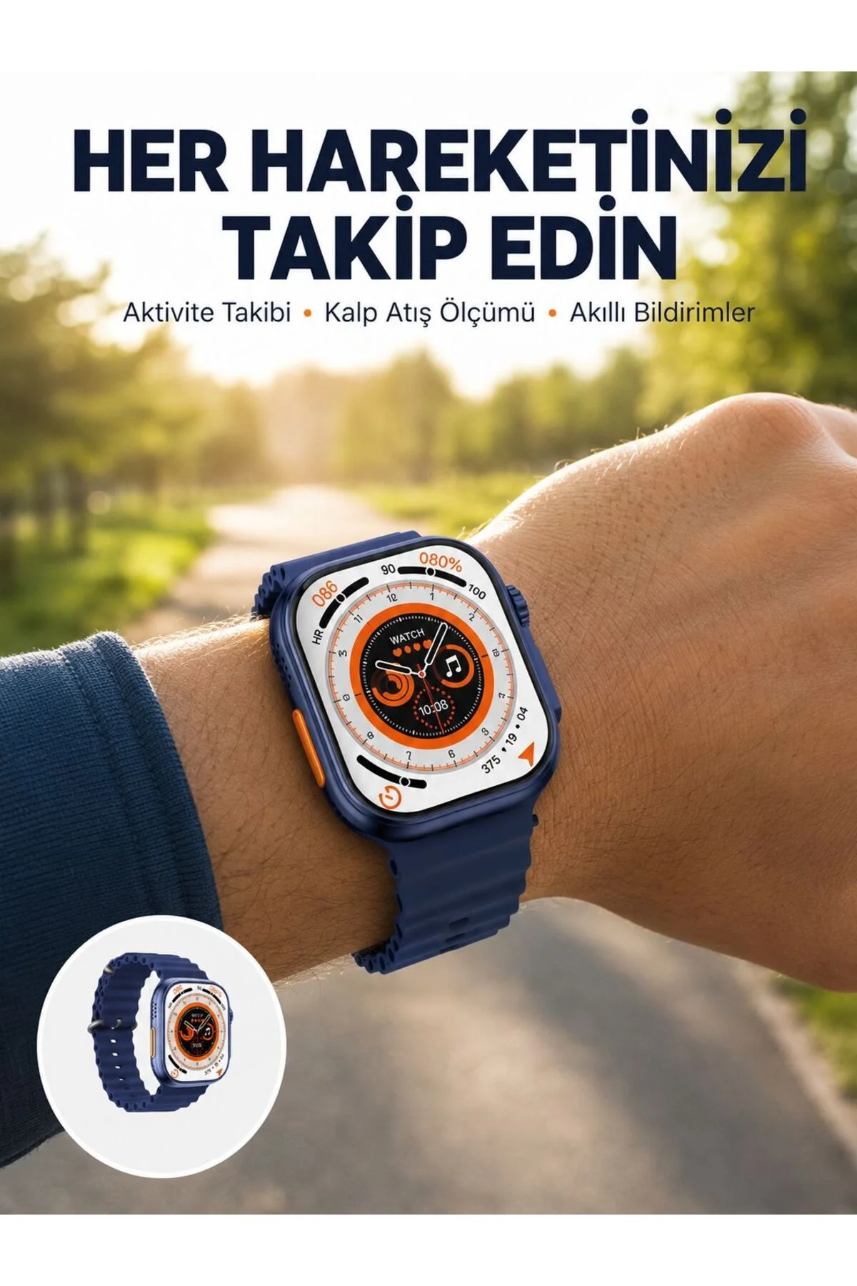 Ultra Akıllı Saat 2.05 İnç Büyük Ekran Bluetooth Aramalı IP67 Yeni Nesil Ultra Akıllı Saat 2.05 İnç Büyük Ekran Bluetooth Aramalı IP67 Yeni Nesil