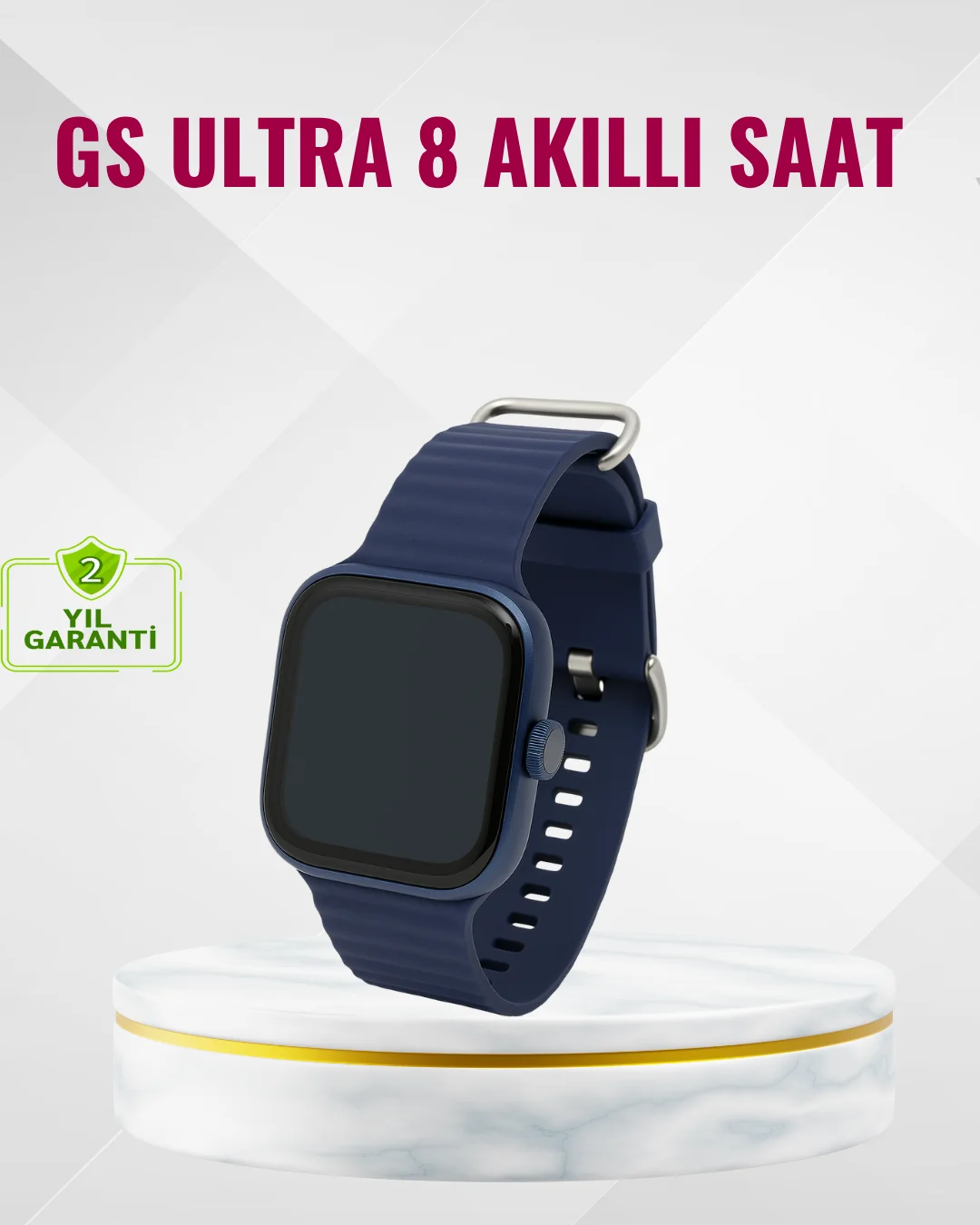 Ultra Akıllı Saat 2.05 İnç Büyük Ekran Bluetooth Aramalı IP67