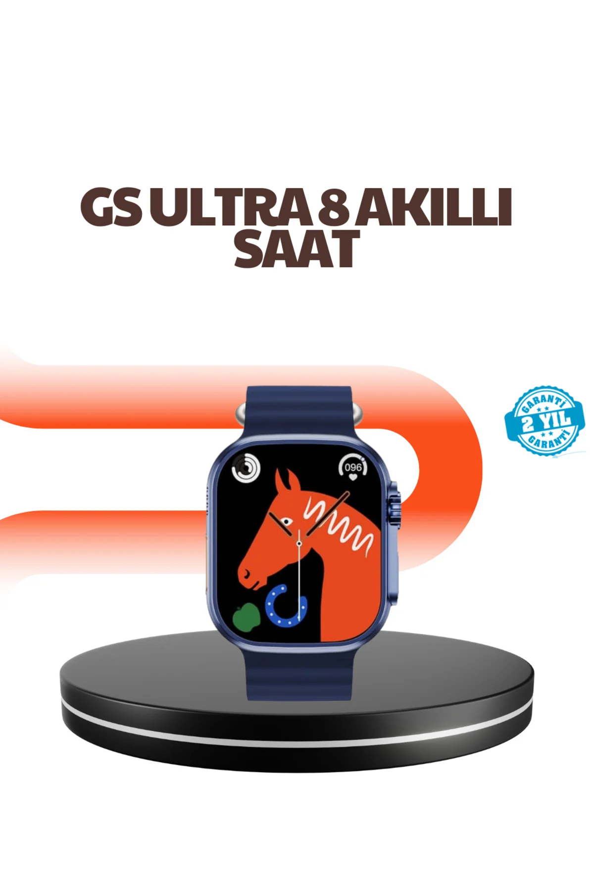 Ultra Akıllı Saat 2.05 İnç Büyük Ekran Bluetooth Aramalı IP67