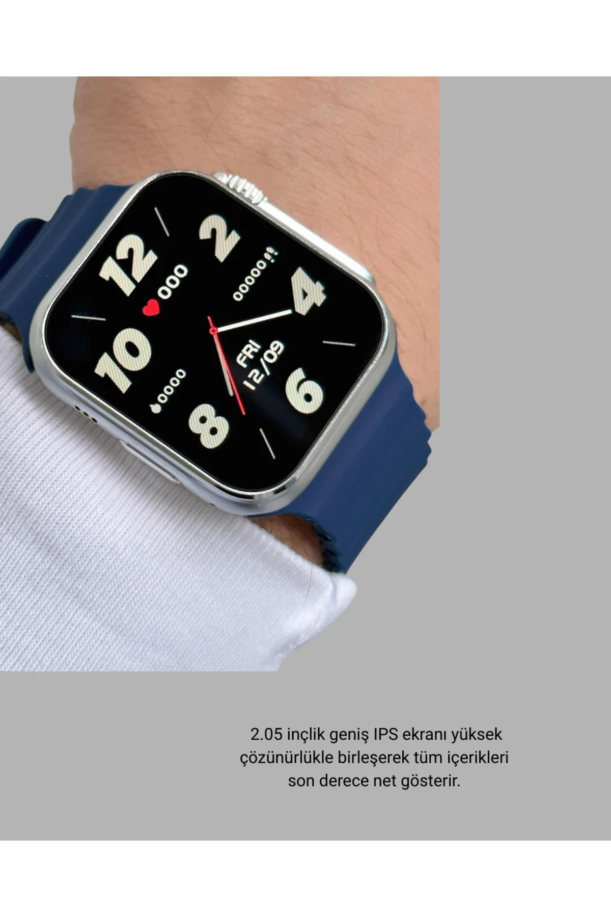 Ultra Akıllı Saat 420x480 IPS Ekran Kalp Atış