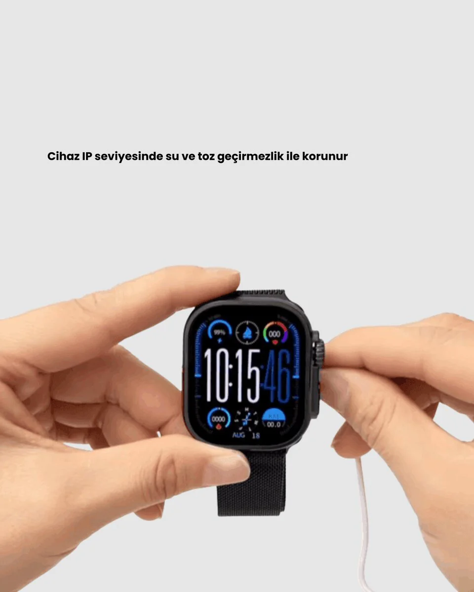 Ultra Akıllı Saat AMOLED Ekran 15 Gün Dayanıklı Batarya - Spor ve Klasik Modeller