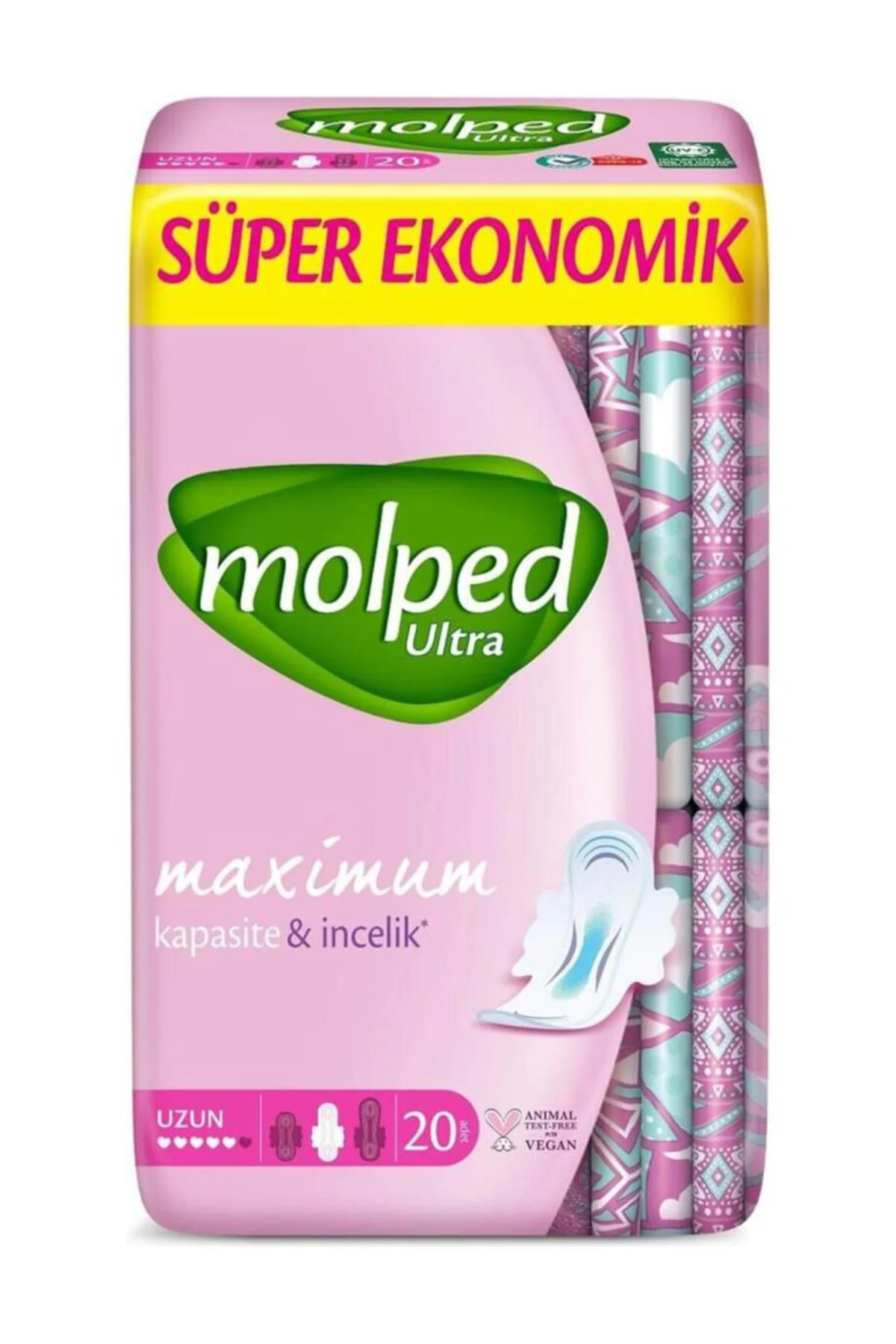 Ultra Anatomik Uzun Ped Süper Eko 20 Adet