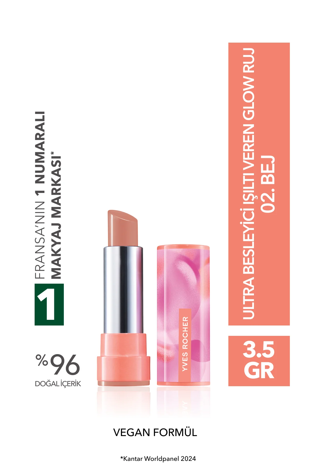 Ultra Besleyici Işıltı Veren Glow Ruj-02 Bej-64757