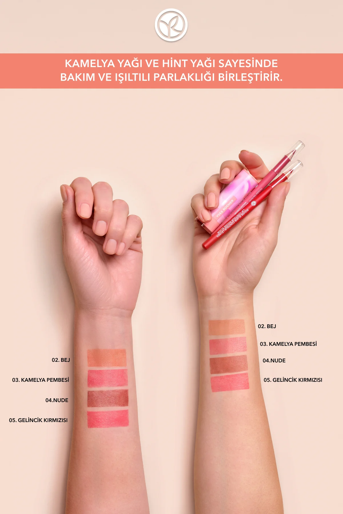 Ultra Besleyici Işıltı Veren Glow Ruj-02 Bej-64757