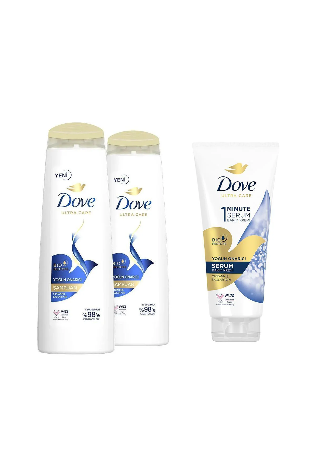 Ultra Care Saç Bakım Şampuanı Yoğun Onarıcı 400 ml X2 1 Minute Serum Bakım Kremi 170 ml Ultra Care Saç Bakım Şampuanı Yoğun Onarıcı 400 ml X2 1 Minute Serum Bakım Kremi 170 ml