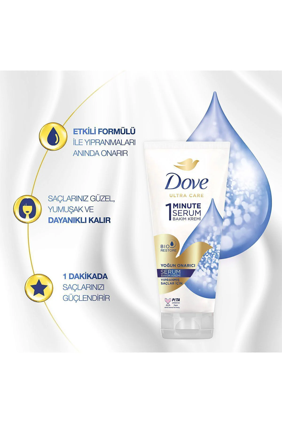 Ultra Care Saç Bakım Şampuanı Yoğun Onarıcı 400 ml X2 1 Minute Serum Bakım Kremi 170 ml Ultra Care Saç Bakım Şampuanı Yoğun Onarıcı 400 ml X2 1 Minute Serum Bakım Kremi 170 ml