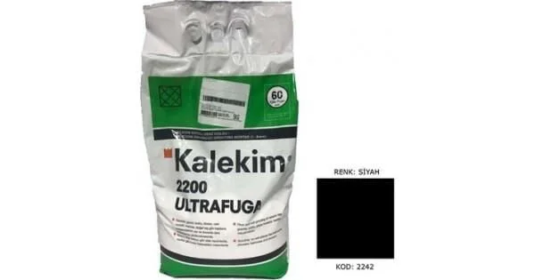 Ultra Fuga 2242 Siyah Fuga Macunu – 5 Kg Kalıcı ve Küf Önleyici Derz Dolgu