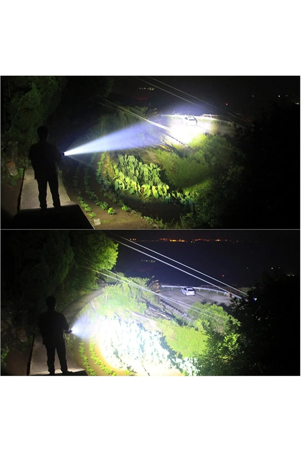 Ultra Güçlü Işık Led El Feneri, 1000000 Lümen Güçlü Işık, 7 Adet 