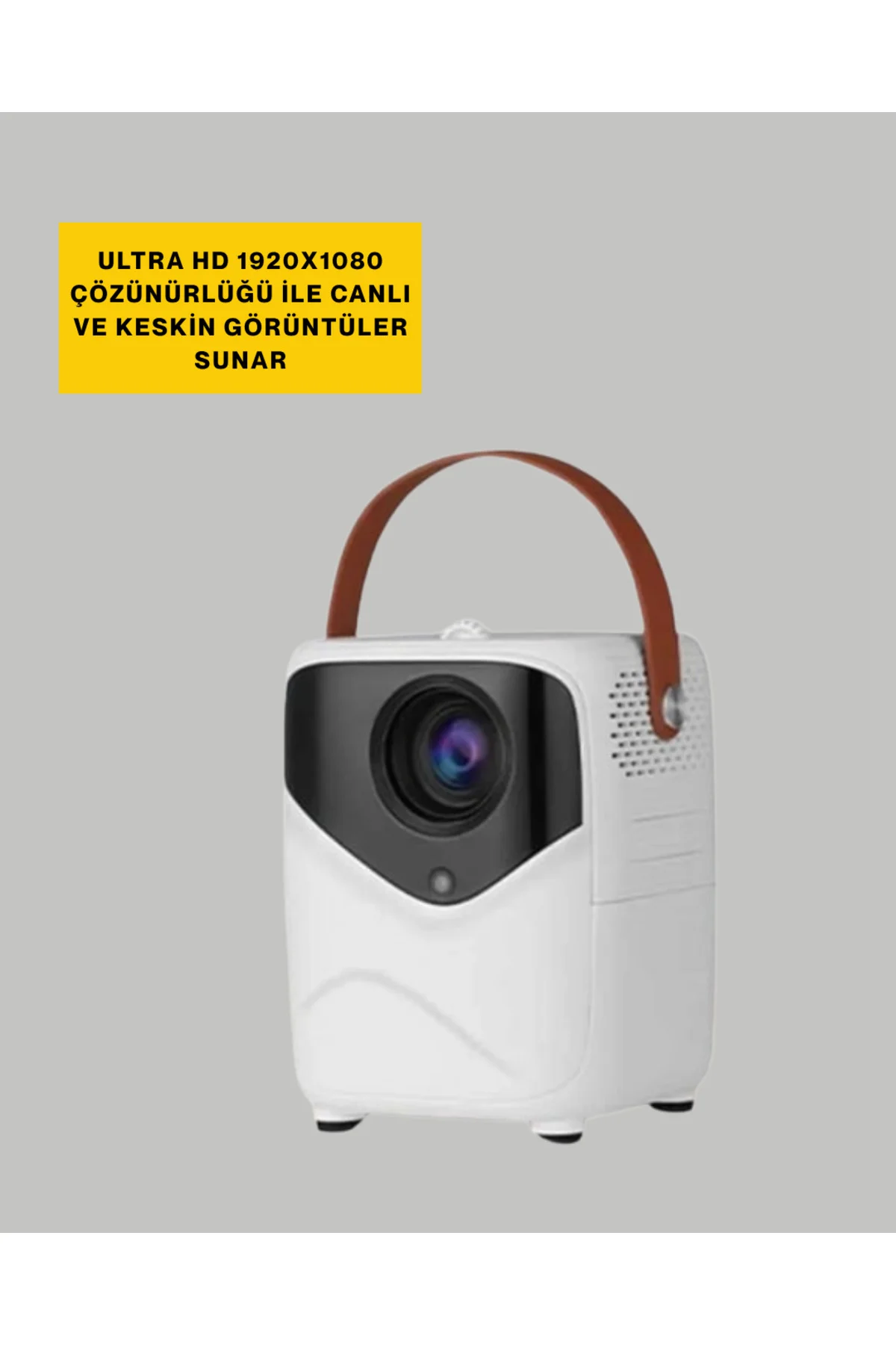 Ultra HD Çözünürlüklü Taşınabilir Projektör – 1920x1080 Piksel Görüntü Kalitesi