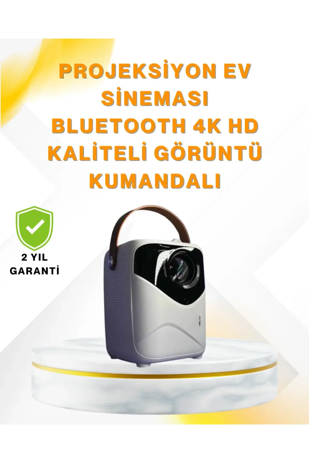 Ultra HD Çözünürlüklü Taşınabilir Projektör – 1920x1080 Piksel Gö