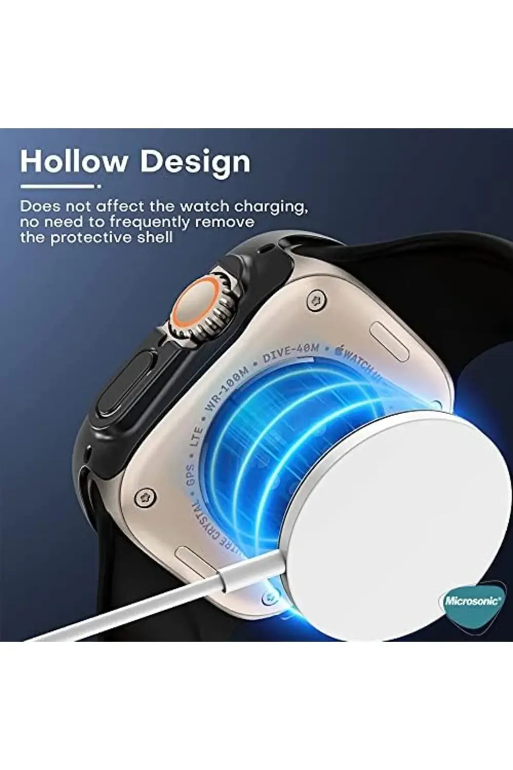 Ultra için Kılıf Premium WatchBand Siyah 395519