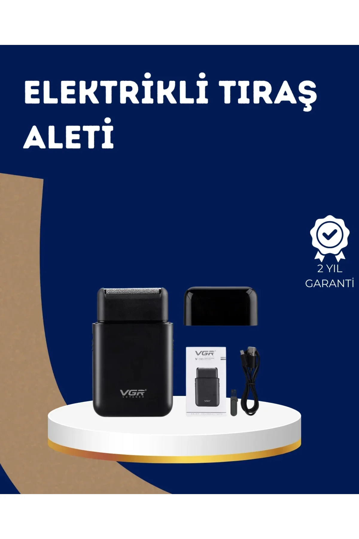 Ultra İnce Elektrikli Tıraş Makinesi | USB Şarjlı ve Su Geçirmez