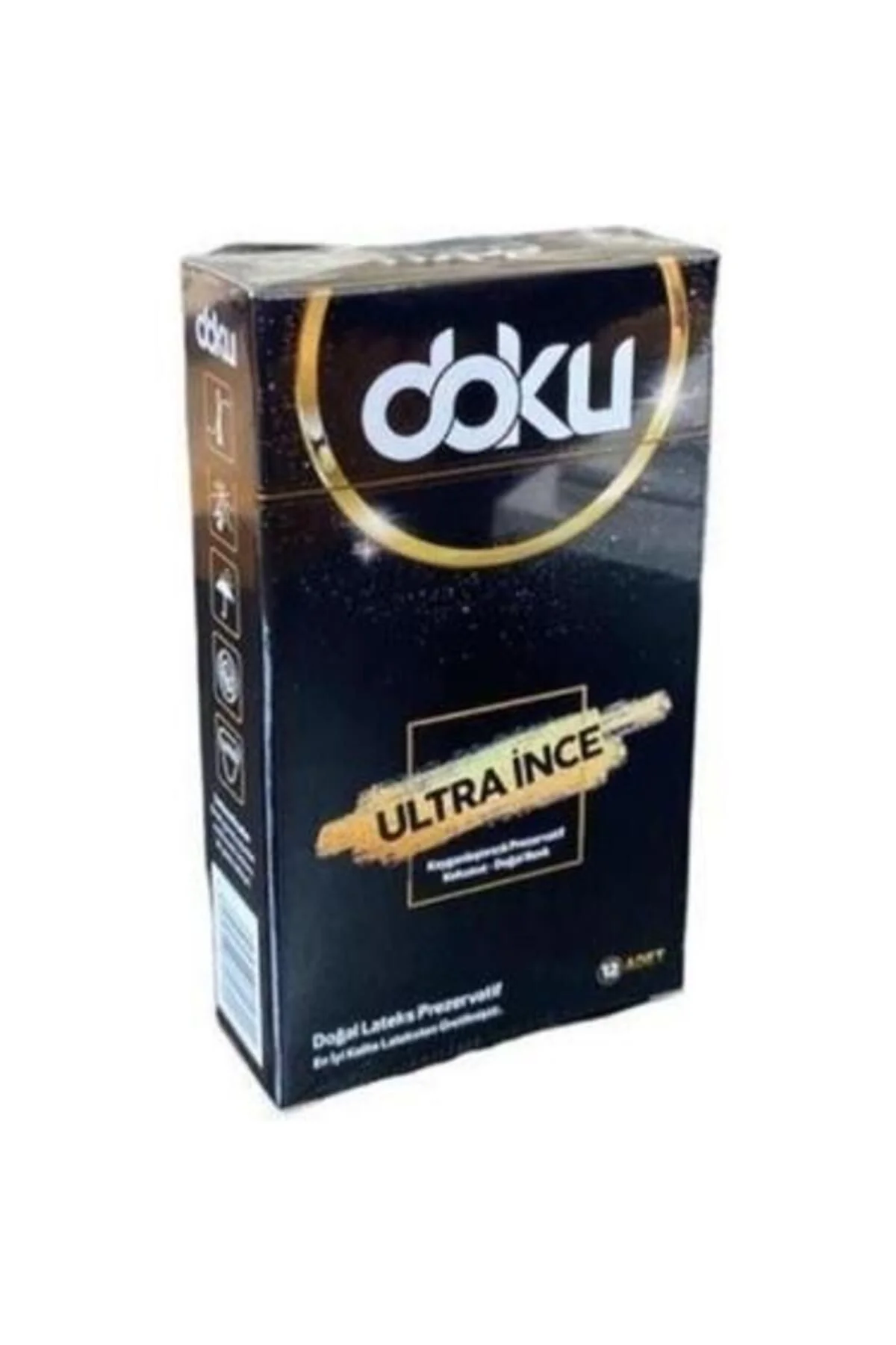 Ultra İnce Kayganlaştırıcılı Doğal Lateks Prezervatif 12 Adet
