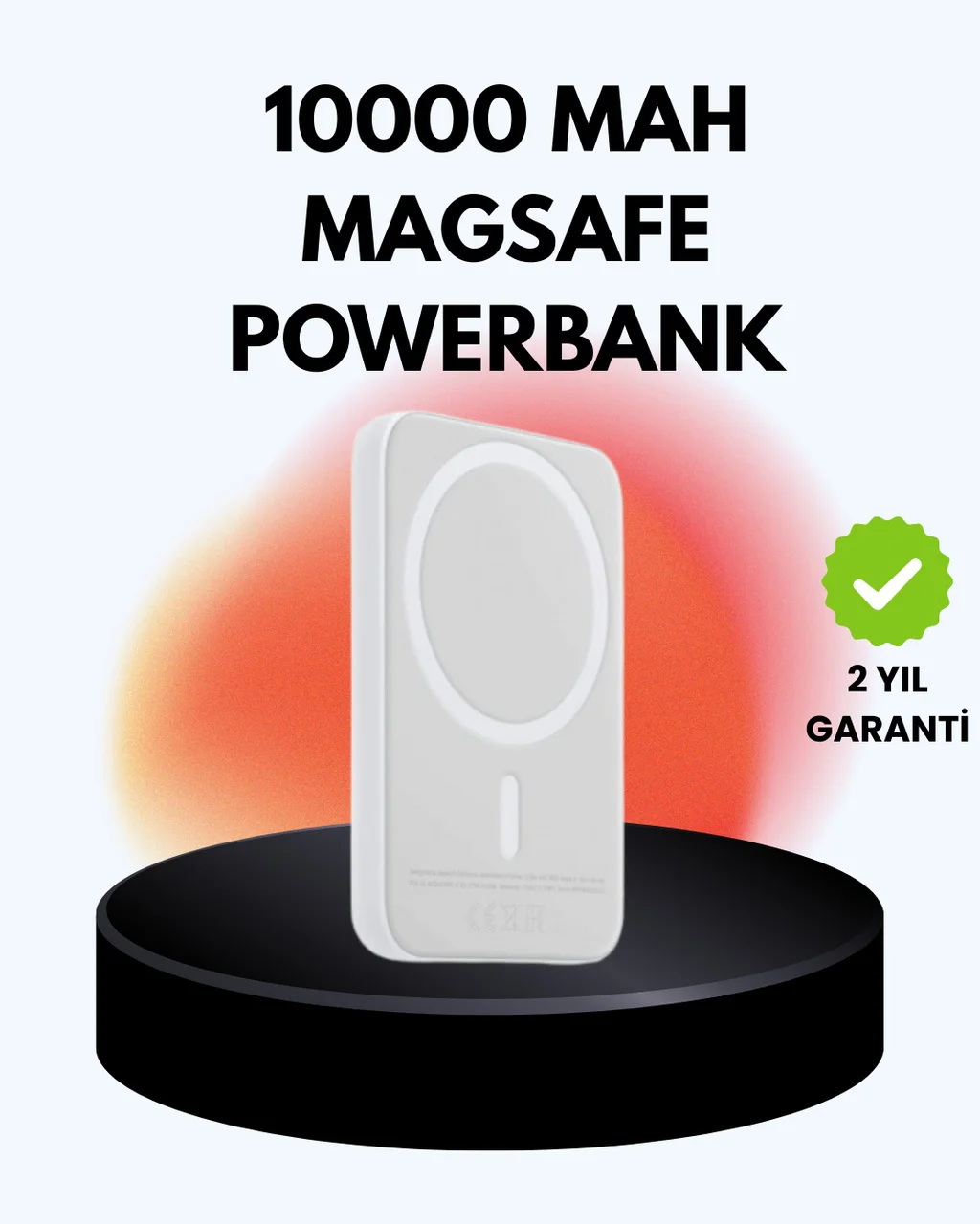 Ultra İnce Manyetik Powerbank Hızlı Şarj, Güçlü Tutuş, 10000 Mah Kapasite Diğer