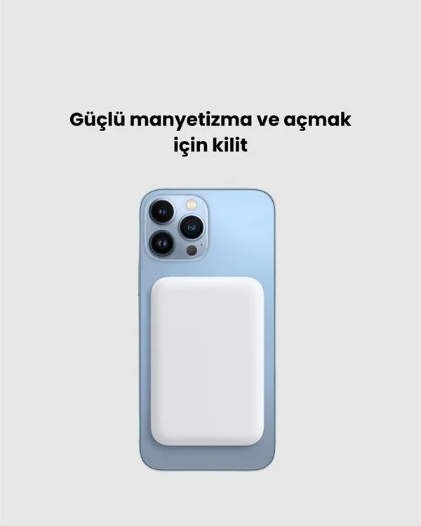 Ultra İnce Manyetik Powerbank – Hızlı Şarj Güçlü Tutuş 10000 mAh Kapasite