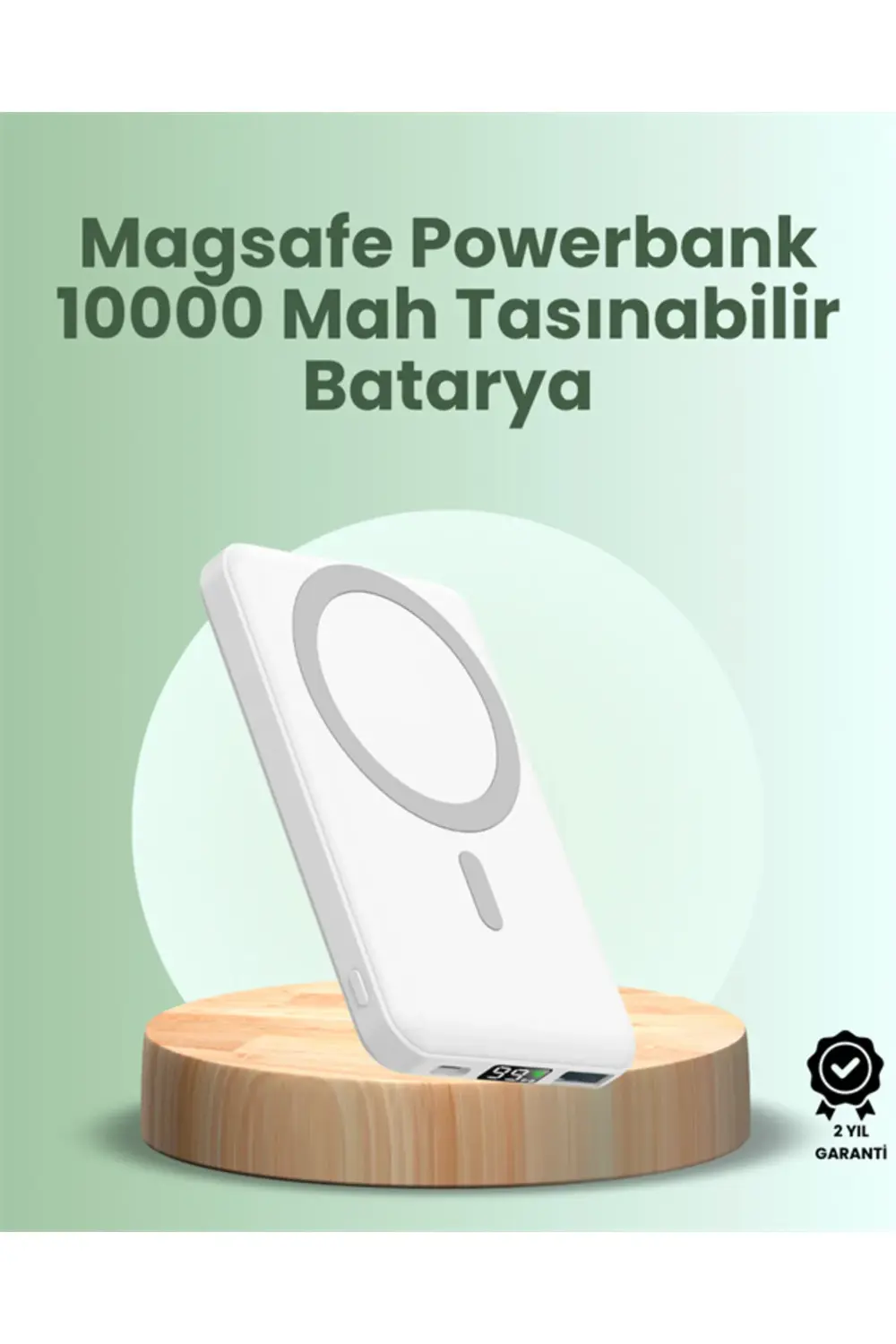 Ultra İnce Manyetik Powerbank – Hızlı Şarj, Güçlü Tutuş, 10000 mA