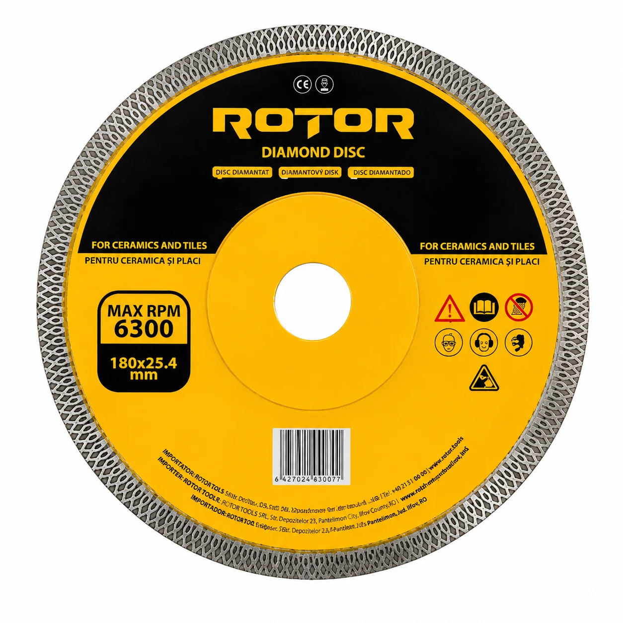 Ultra İnce Seramik Kesme Diski 180x25,4/22,23 mm – Fayans ve Pors Ultra İnce Seramik Kesme Diski 180x25,4/22,23 mm – Fayans ve Pors