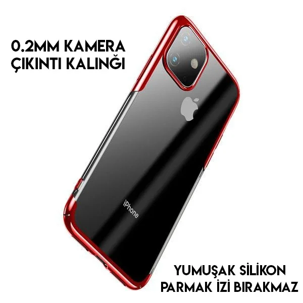 Ultra İnce Silikon iPhone 11 Pro Max 6.5" Kılıf - Şeffaf & Dayanıklı