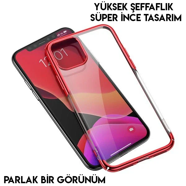 Ultra İnce Silikon iPhone 11 Pro Max 6.5" Kılıf - Şeffaf & Dayanıklı