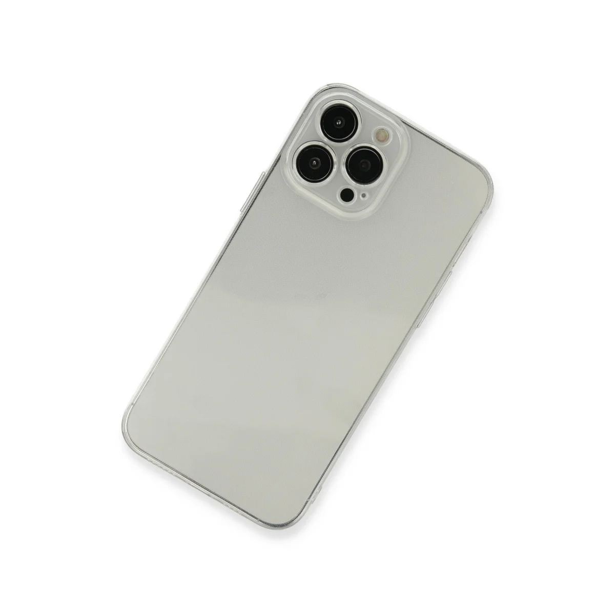 Ultra İnce Silikon Kılıf - iPhone 13 Pro Fly Lens Şeffaf Koruyucu