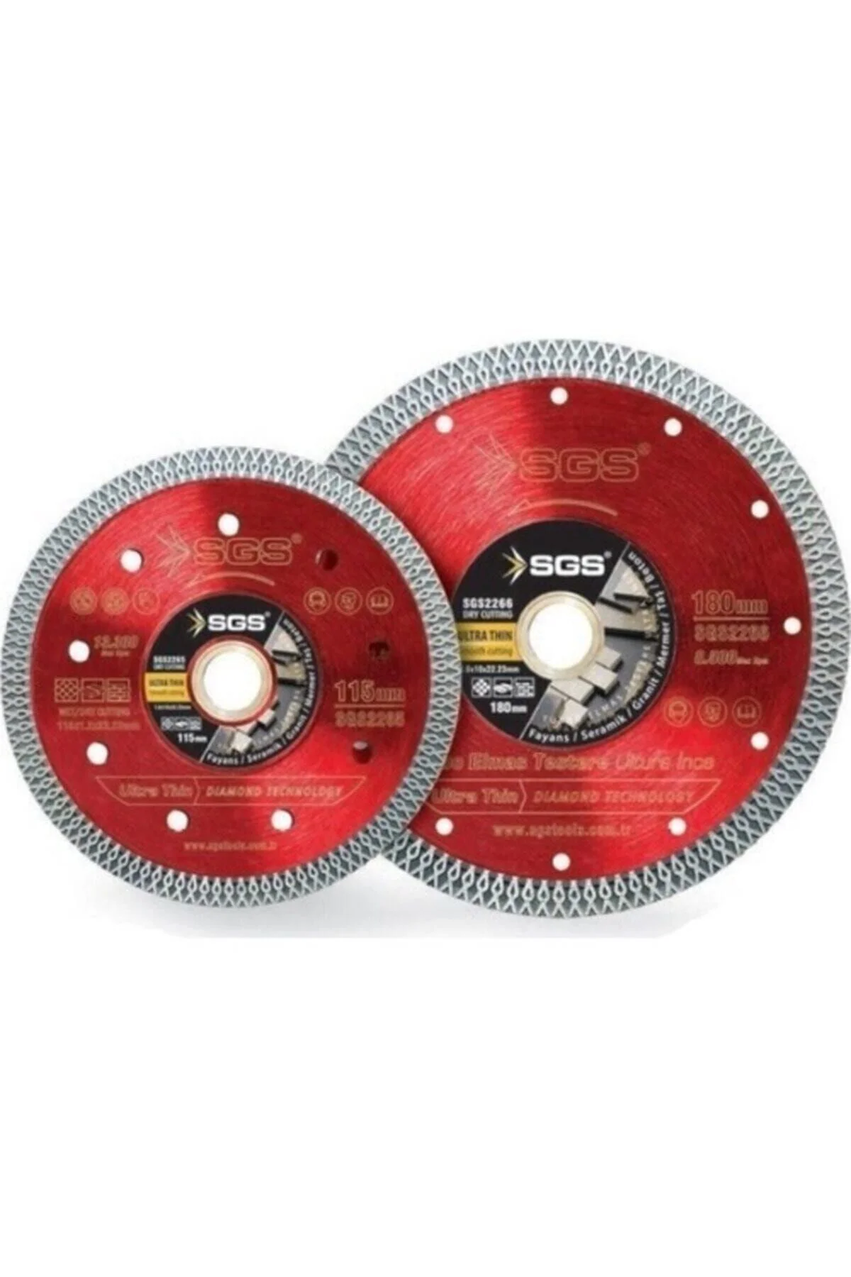 Ultra Ince Turbo Sürekli Elmas Testere (hassas Kesim) 115 mm 2265