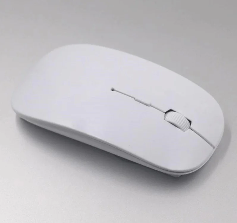 Ultra İnce Usb Bilgisayar Pc Dizüstü Masaüstü Kablosuz Mouse Beyaz Lisinya