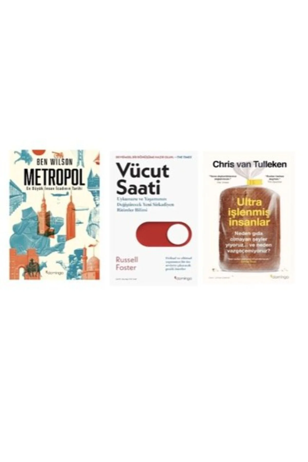 ultra islenmis insanlar+metropol+vucut saati=(3 kitap)