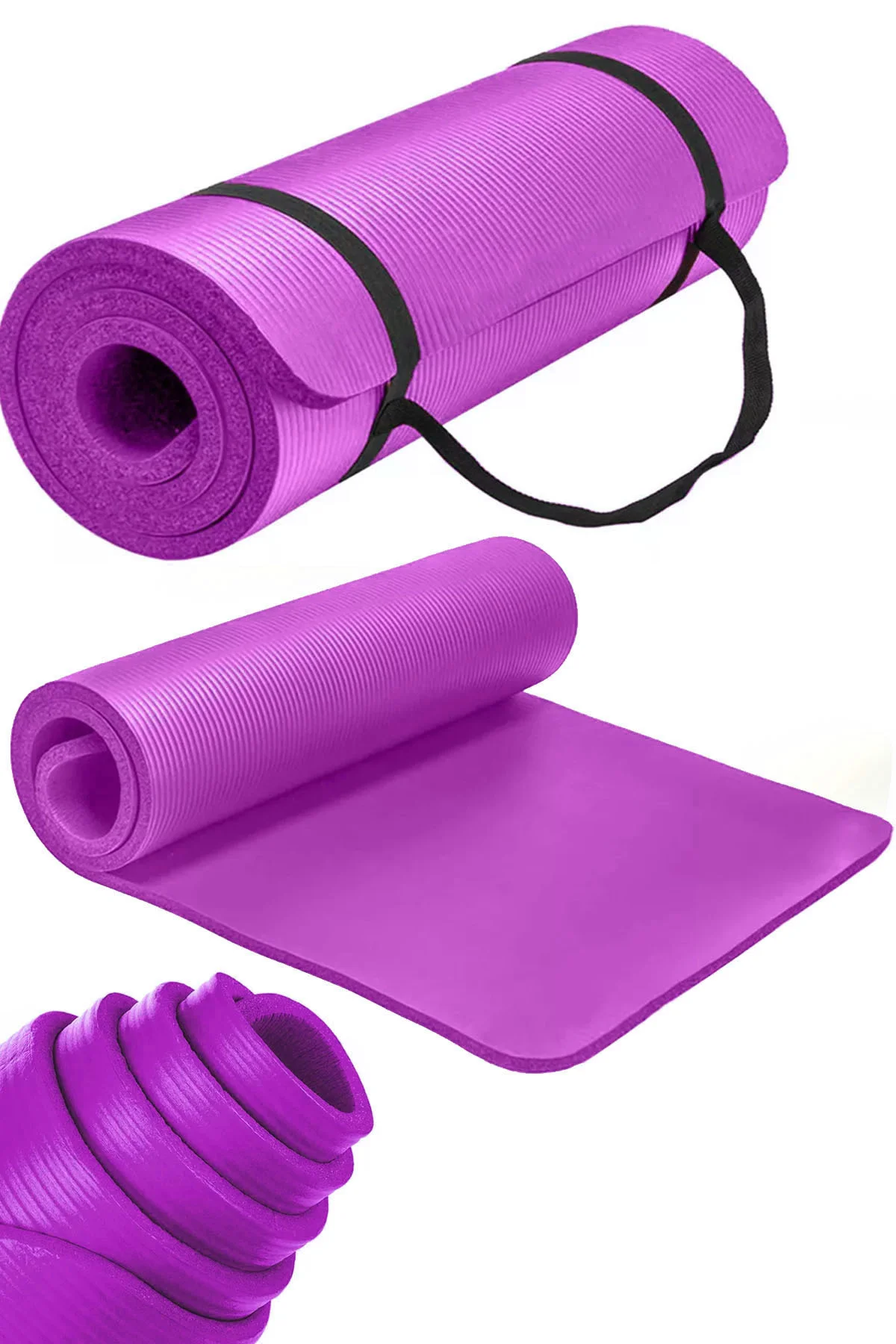 Ultra Kalın Yoga Minderi 1 Cm Yoga Ve Pilates Egzersizlerini Yapa