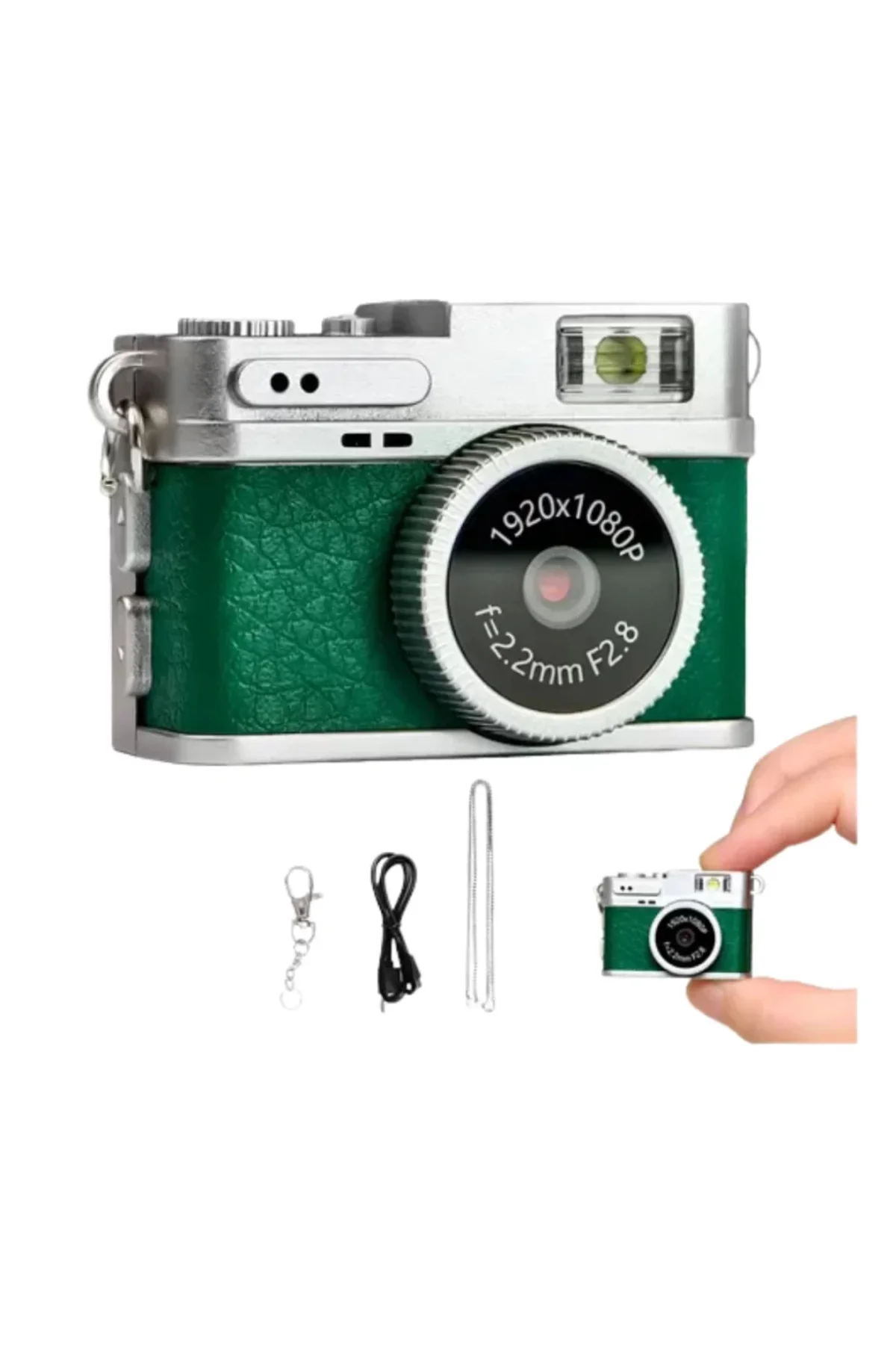 Ultra Kompakt Mini Fotoğraf Makinesi 4K HD Video Selfie Kamerası