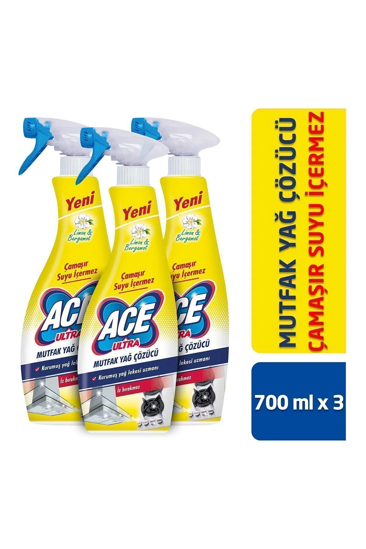Ultra Köpük Çamaşır Susuz Mutfak 700ml x3 Adet