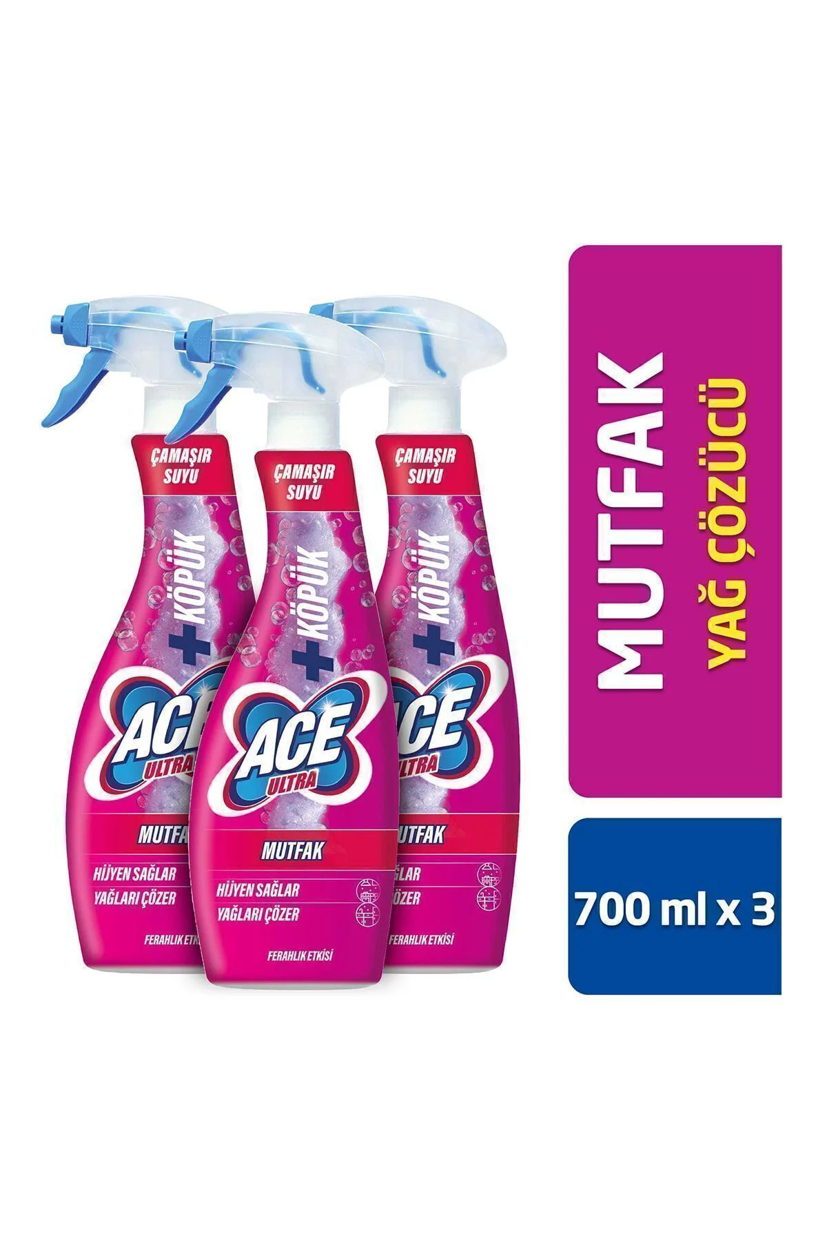 Ultra Köpük Mutfak Ferahlık Etkısı 700ml x3 Adet
