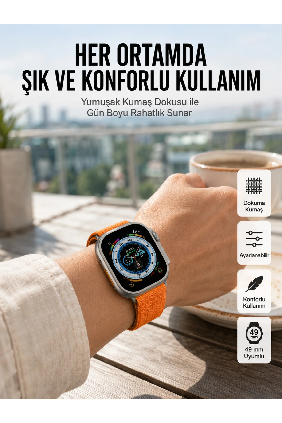 Ultra Max Kordon Kilitli Akıllı Saat Amoled Ekran Titreşimli Çağrı Cevaplayabilen - Lisinya Ultra Max Kordon Kilitli Akıllı Saat Amoled Ekran Titreşimli Çağrı Cevaplayabilen - Lisinya