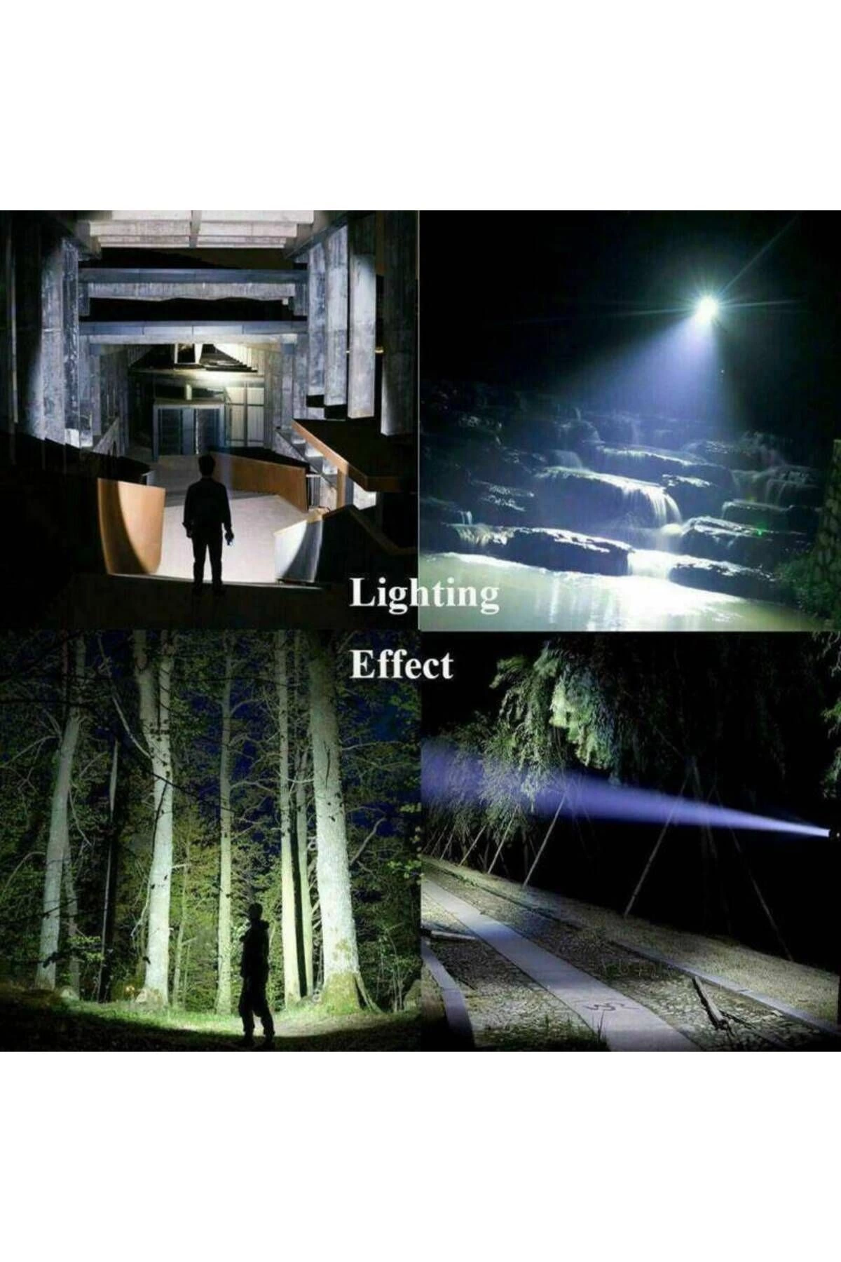 Ultra Parlak El Feneri Usb Şarj 4 Led+yan Cob Led Taktik Günlük H Ultra Parlak El Feneri Usb Şarj 4 Led+yan Cob Led Taktik Günlük H