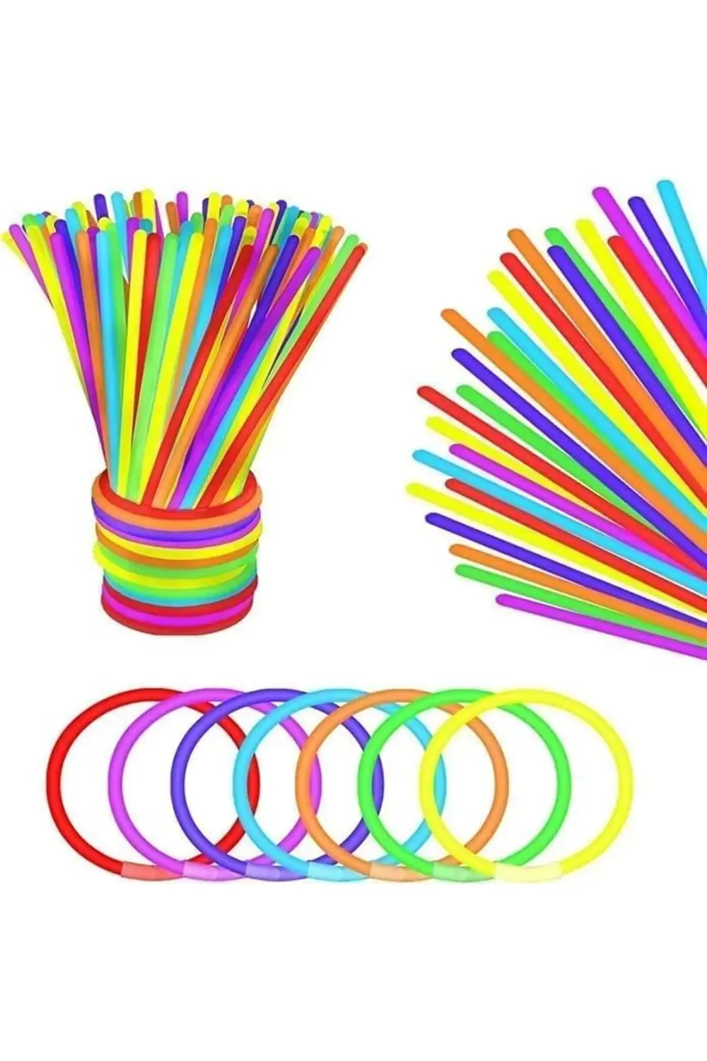 Ultra Parlak Parlayan Çubuklar Bilezikler ve Kolyeler - Karanlıkt
