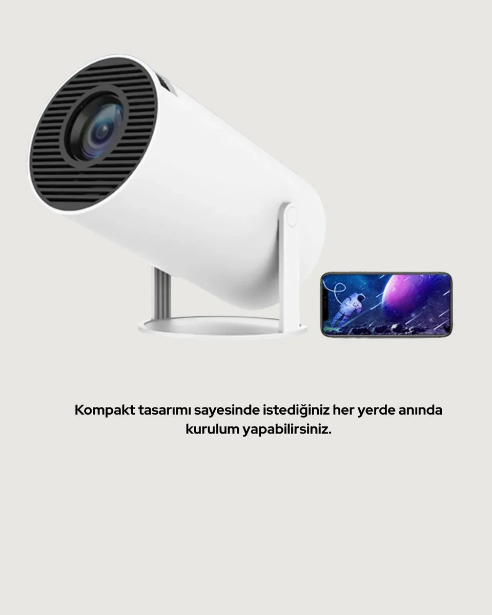 Ultra Pro 130 İnç 4K Destekli Full HD Projeksiyon - 160 ANSI Lumen, Kablosuz Bağlantı
